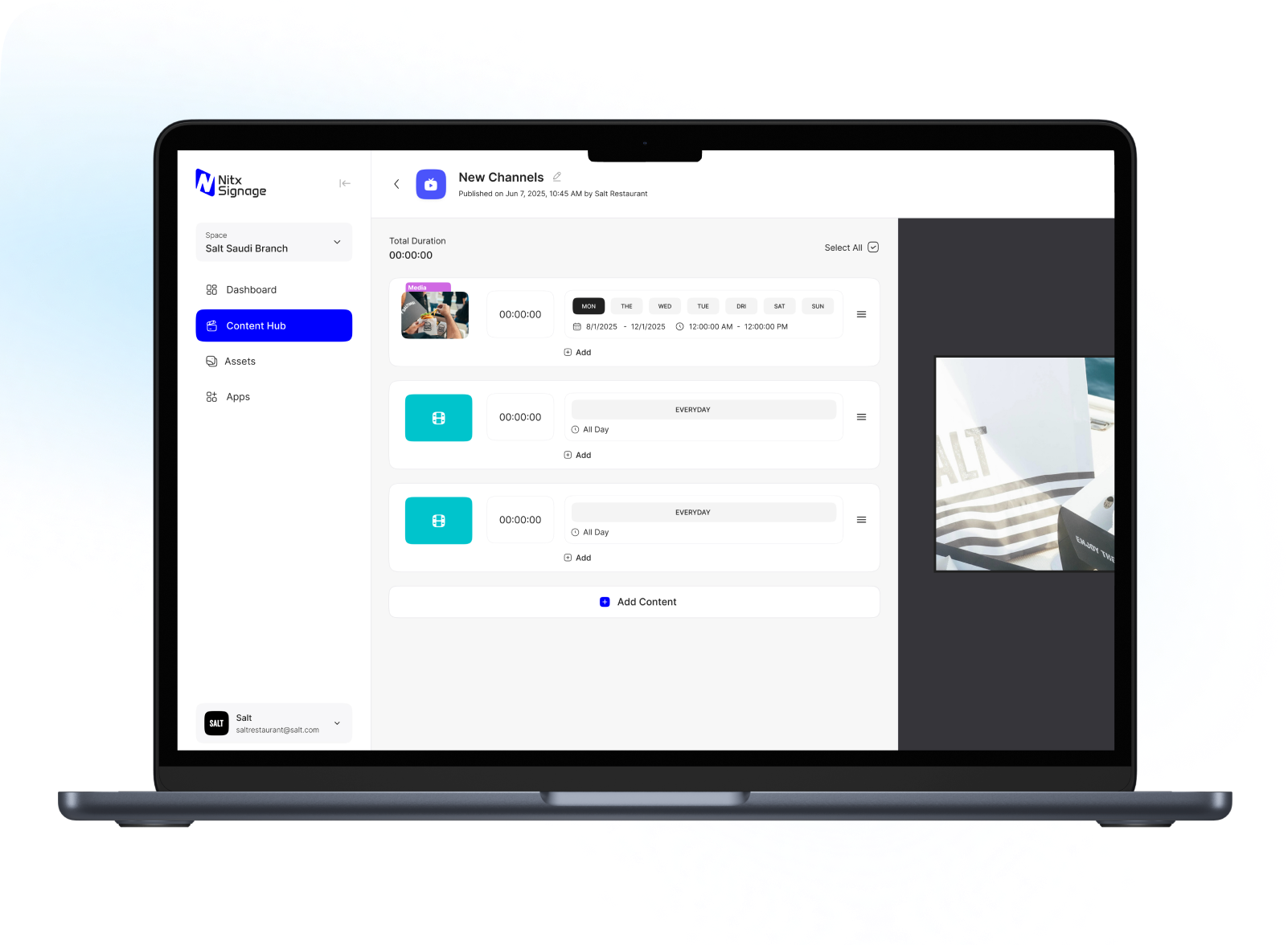 جدولة ذكية للمحتوى